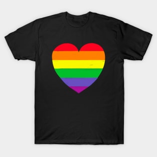 Rainbow Pride Love Heart T-Shirt